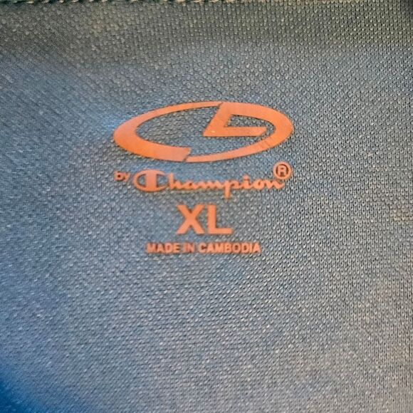 C9 by Champion XL Juniors Blue with Turquoise Track Top Sweatshirt - Picture 6 of 7